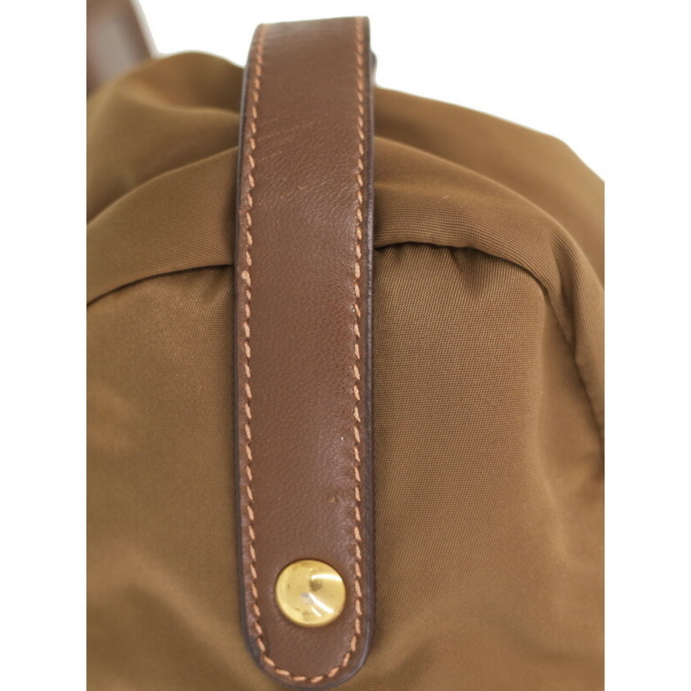 Prada brown Leather jacquard handbag Tessuto - Picture 7 of 9